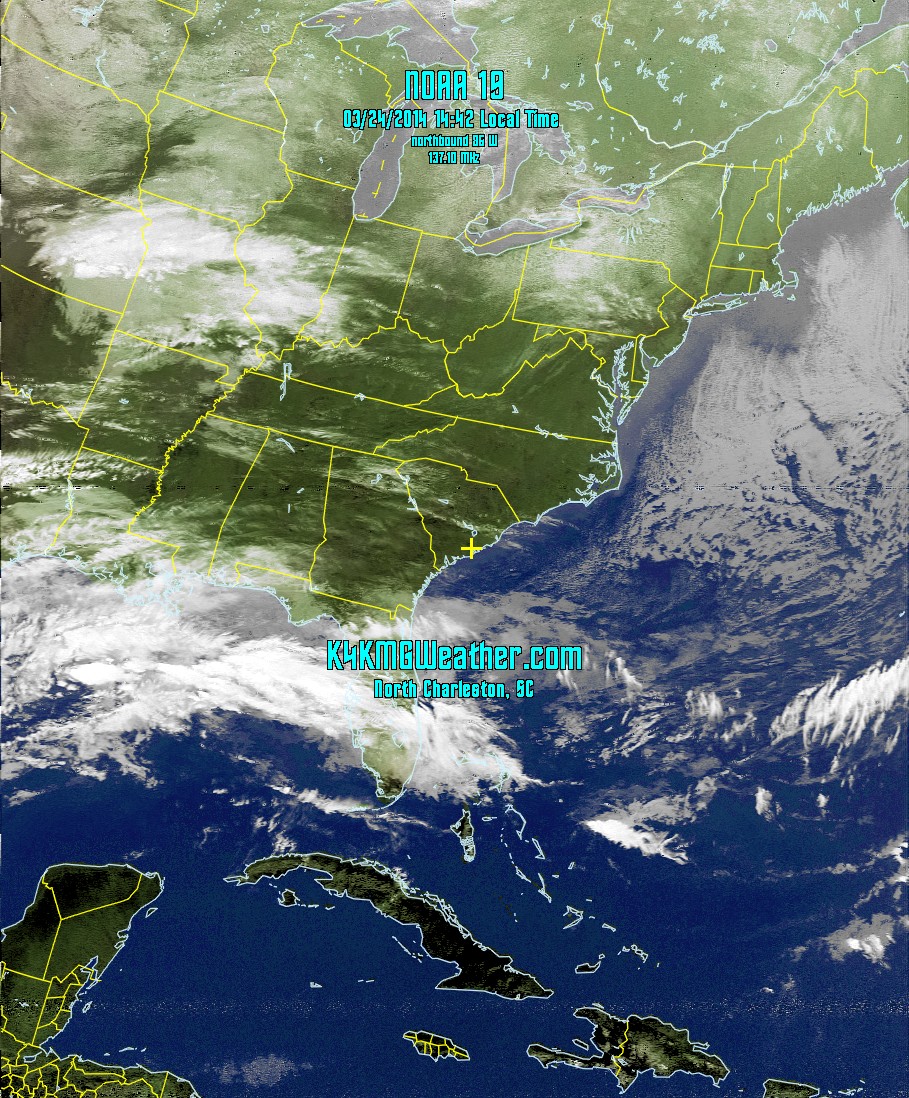 NOAA Weather Satellite Images for Vero Beach, Florida